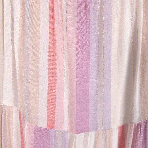 Rails Women’s Amaya LINEN Blend Striped Midi Tunic Dress Juliette Stripe LARGE - Picture 10 of 15